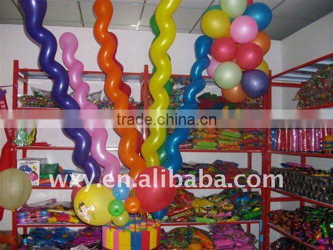 Colorful screw balloon
