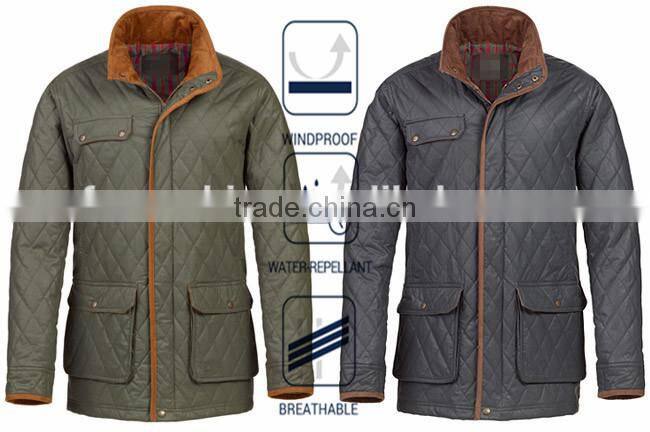 2016 Water Repellent Nylon Quilted Hunting Jacket