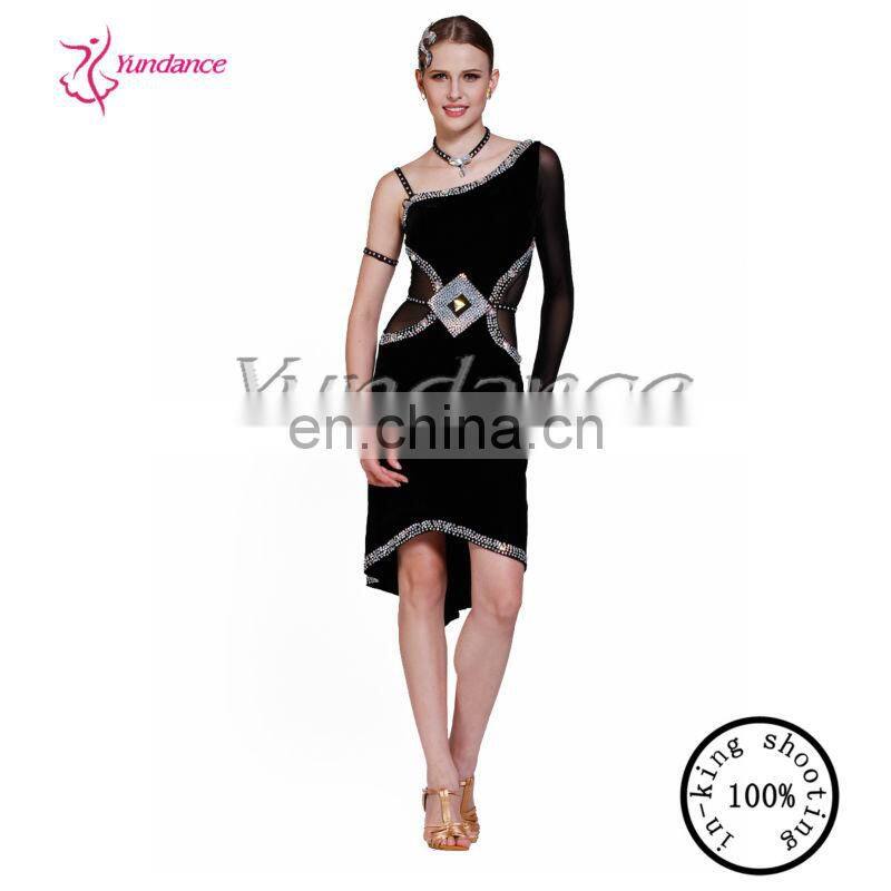 L-13119 China Sexy Black ballroom dress