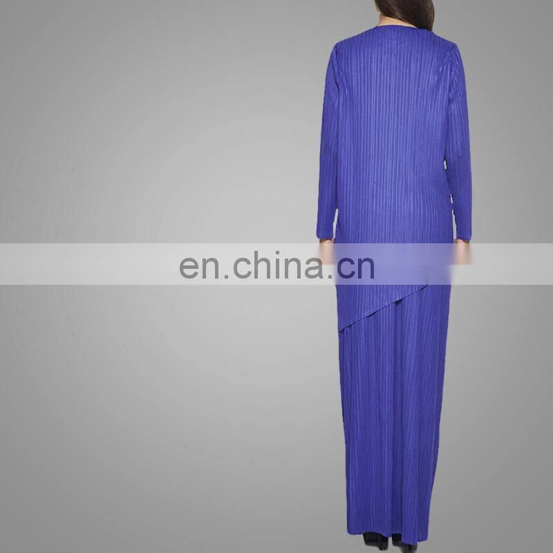 Modern Pleated Baju Kurung Beautiful Abaya 2017 Islamic Wear