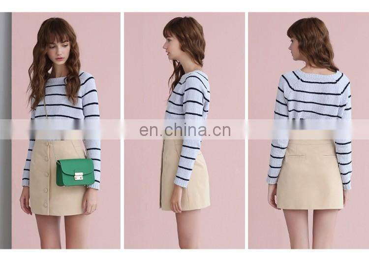 Ladies Classic Stripe winter blouse sweater