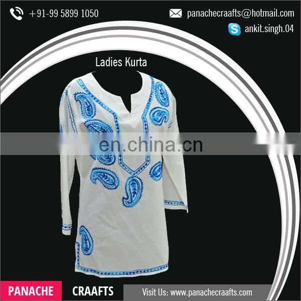 2017 Latest Collection Cotton Tunic Style Women Ladies Kurti