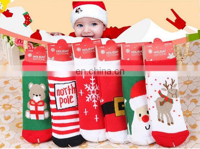 In stock Baby sock Cotton socks Christmas Sock
