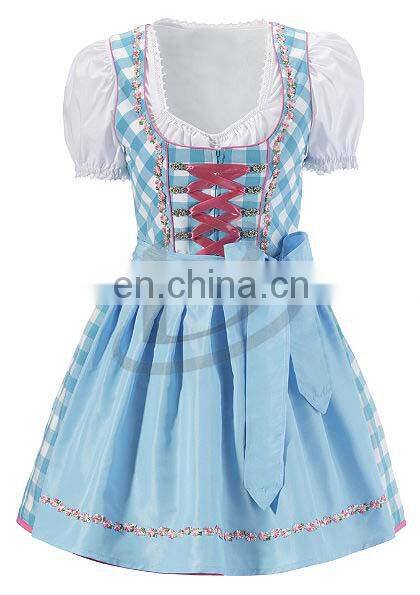 2016 Women Custom Cotton Polyester Trachten Mini Dirndl (Traditional Dirndl)