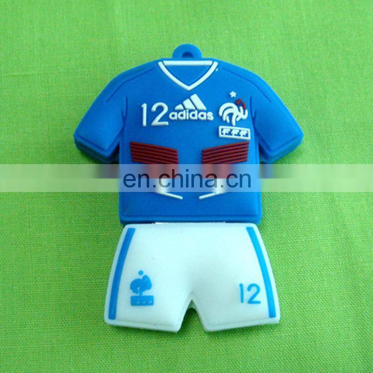 Hot selling USB 2.0 polo shirt shape pvc 2tb usb flash drive with logo