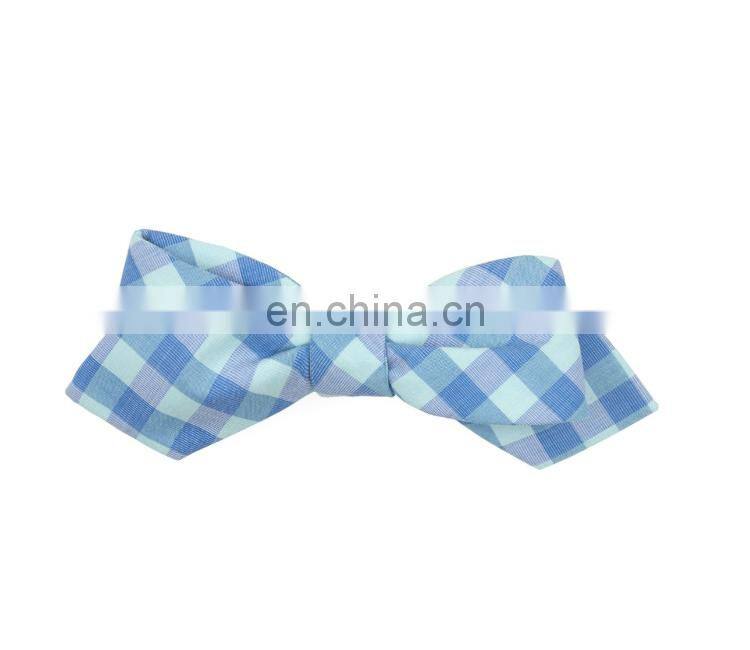Hand made of 100% cotton old city checks self tie bow tie