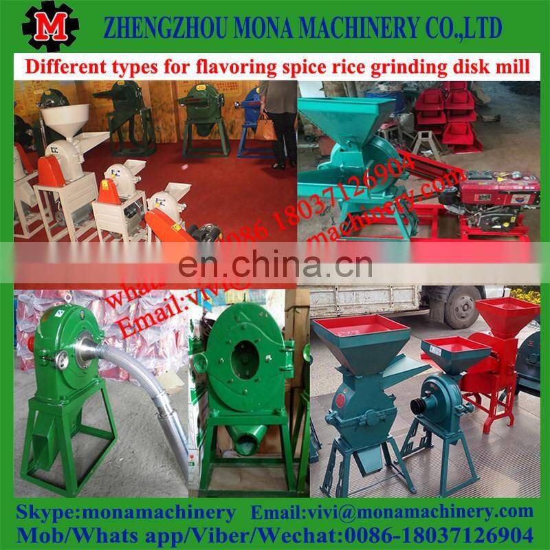 Hot sales paddy rice flour disk mill/bean milling machine with low price
