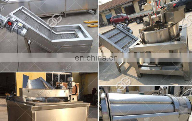 Commercial Price Automatic Stainless Steel Continuous Chicken Electric Fryer Snacks Peanut Groundnut Frying Machine For Sale
