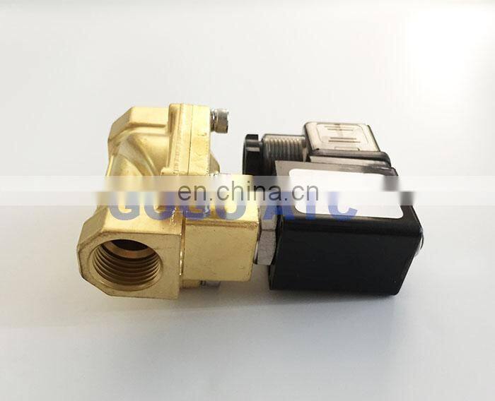 GOGO Normally Closed 2 way Pilot Diaphragm Brass electric 12v 24v 110v 220v water Solenoid Valve air 1/2" BSP 15mm PX-15 NBR
