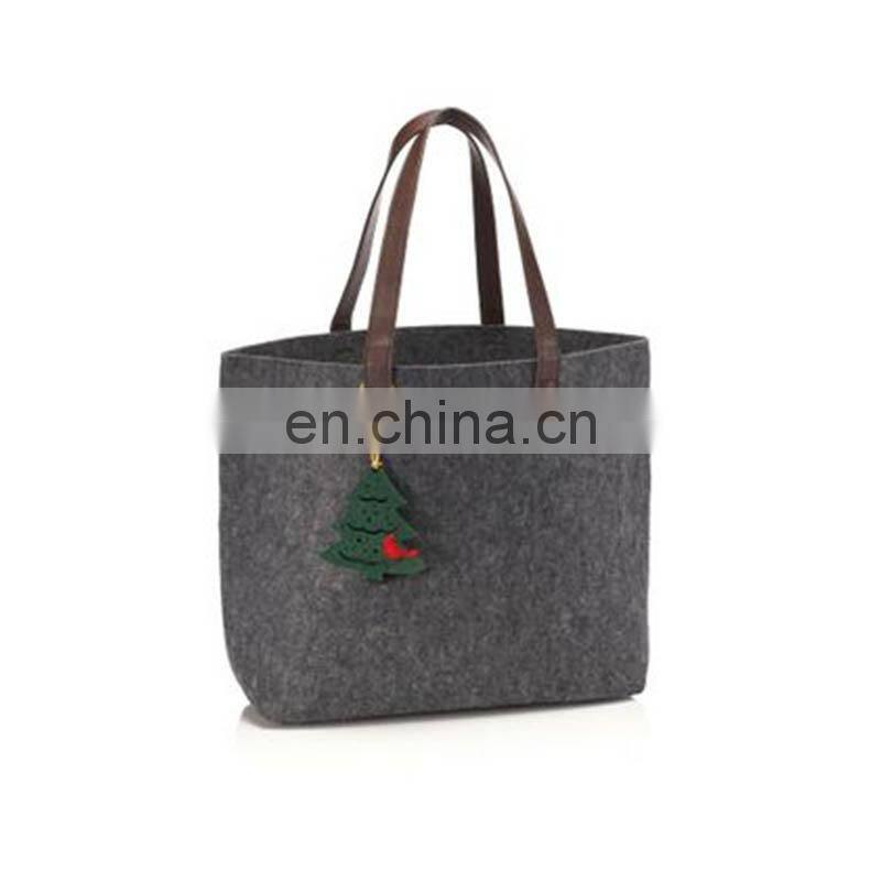 Handmade nonwoven ladies portable large felt tote bags