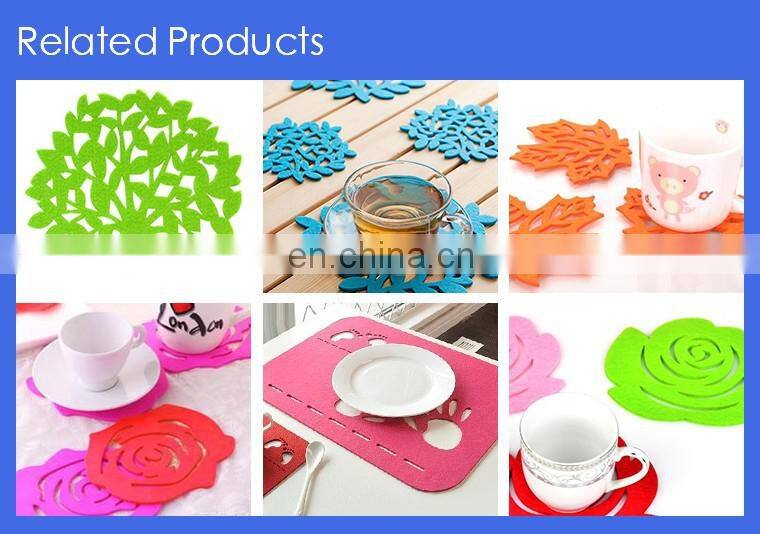 High Quality Heat Resistant Cozy Coffee 100% wool Felt Cup Sleeve Made In China