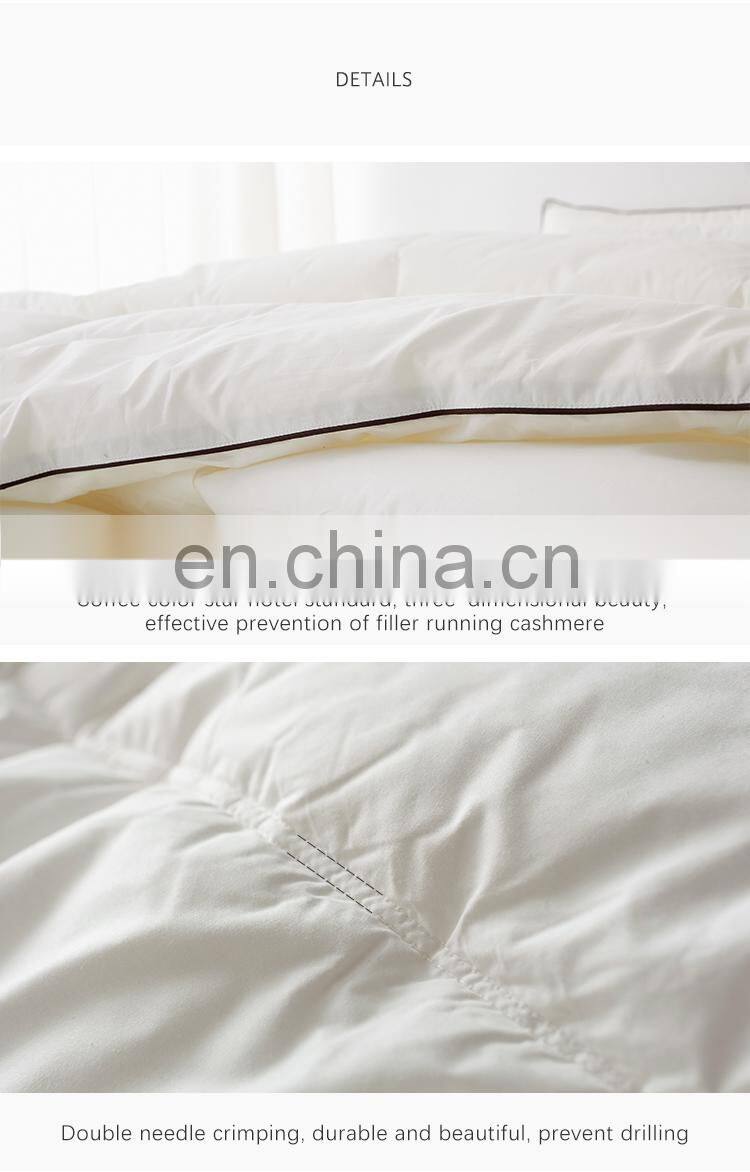 RAWHOUSE beige color cotton duvet Inner feather fabric quilt duvet insert