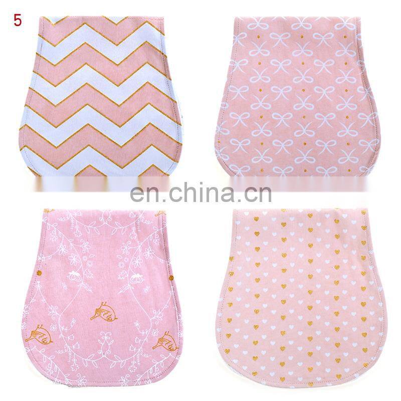 Organic Cotton Bamboo Flannel Muslin Bib Baby Burp Cloth for babies