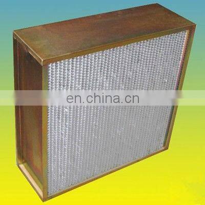 box carbon filter H14 Aluminum Separator woods glass filter HEPA Filter