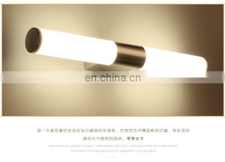 Simple design color-changing acrylic led bathroom mirror light