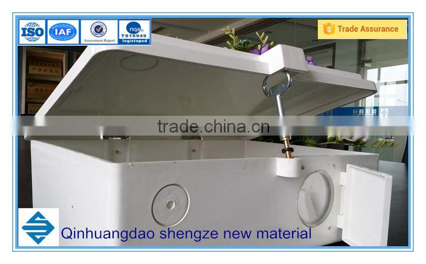 SMC water meter enclosure, glass fiber case for watermeter, FRP customize box