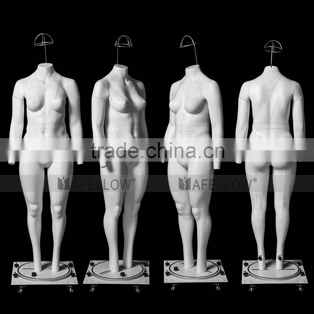 GH24 Women fat ghost mannequin plus-size invisible removable model female dummy