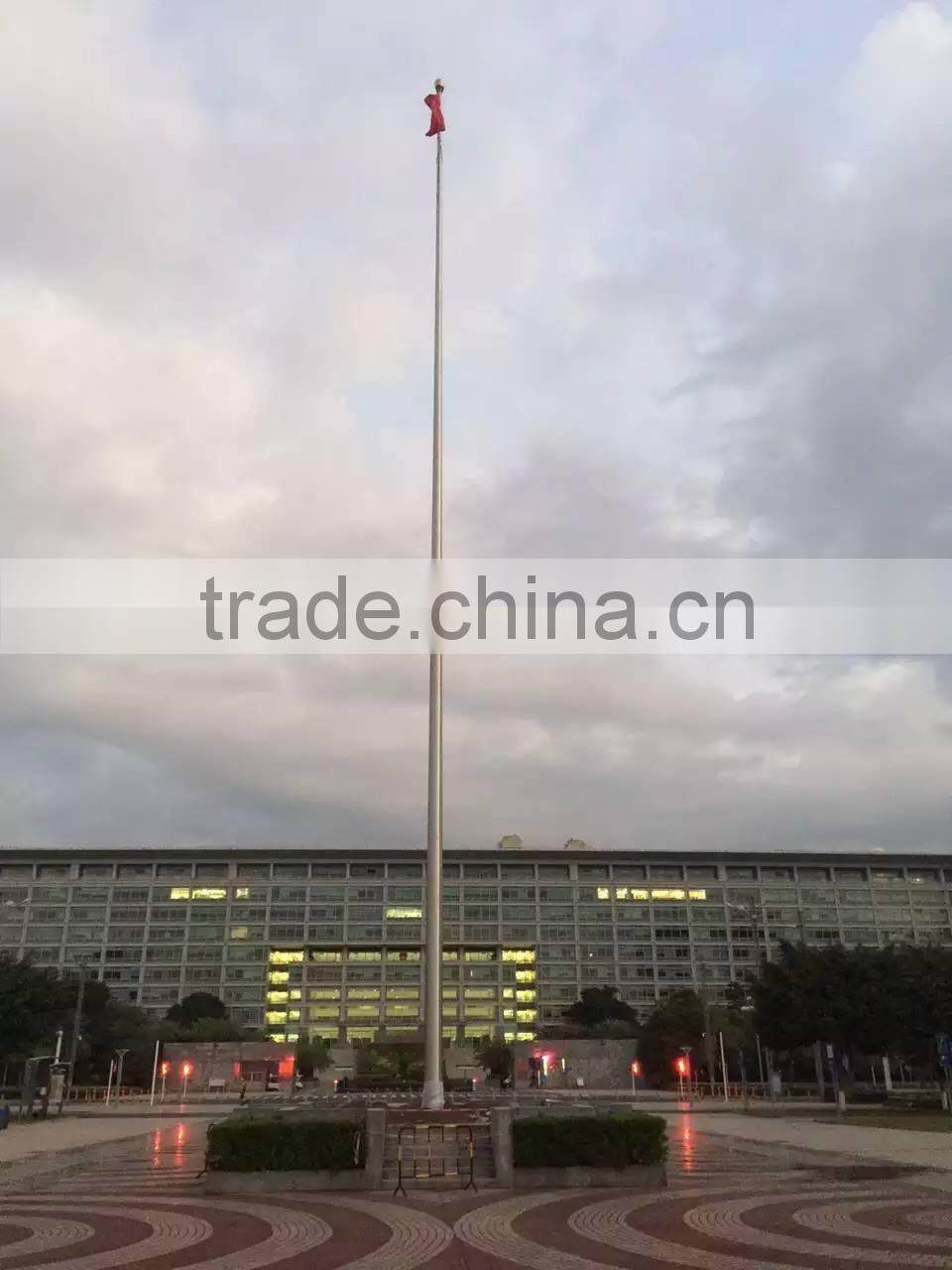 tapered aluminium electric operated system flagpole