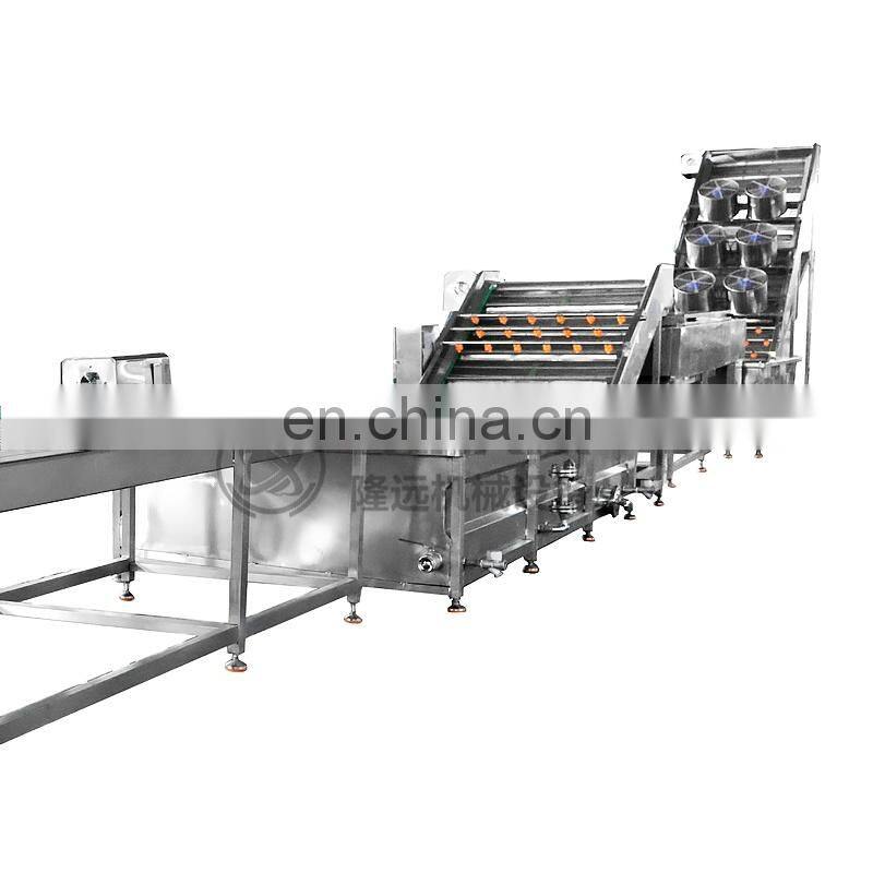 LONKIA Full Automatic Root/ Leafy Vegetables/Fruit/Salad Washing Dehydrator Line Water Bubble Washing with Factory Price