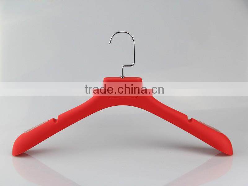 HA6905 colored plastic clothes hanger antislip women coat hanger dress