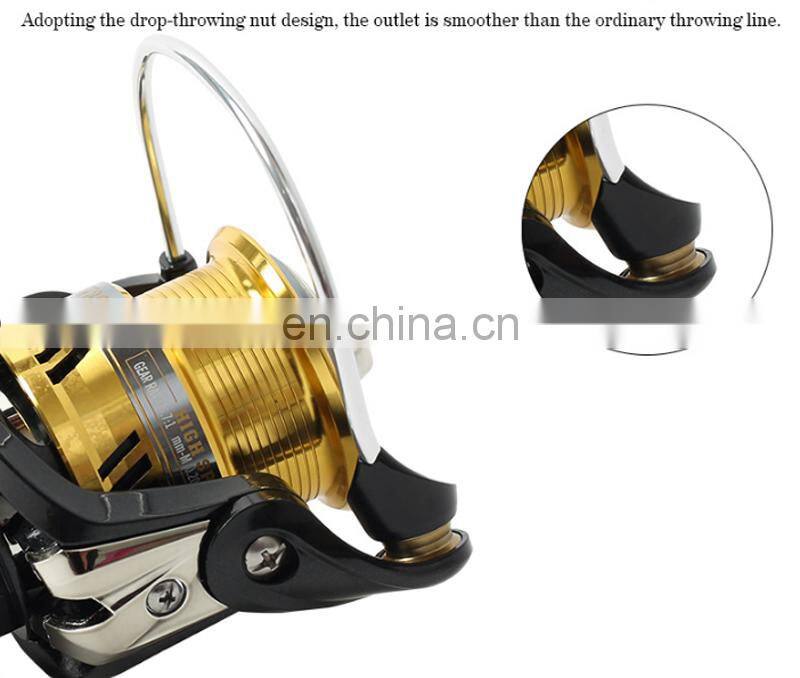 Metal Spinning Wheel Shallow Line Spool Design CNC ArmNylon Body fishing reel Lure fishing reel