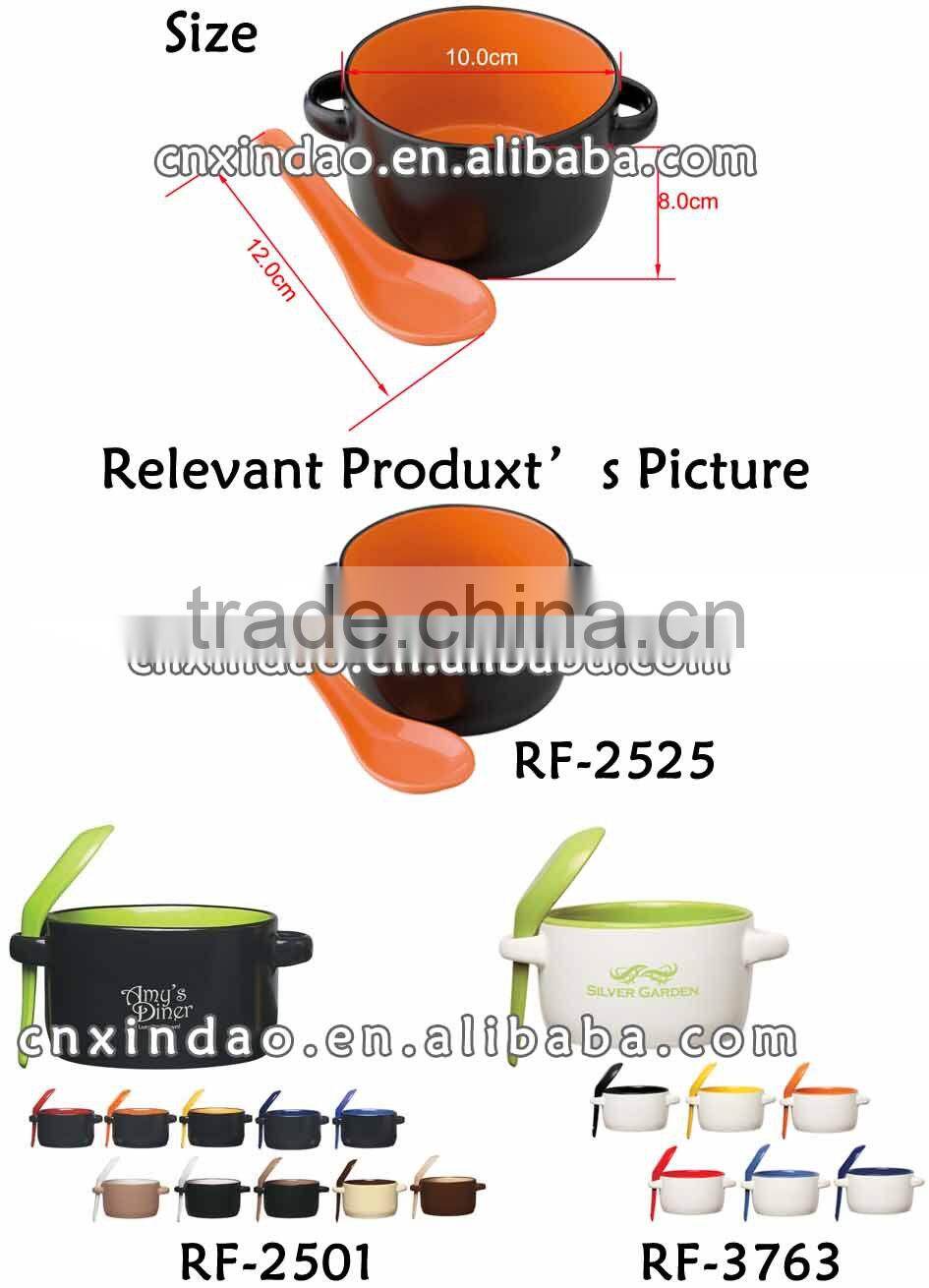 Hot Sale Colored Porcelain Promotion Tea Mug Spoon with Custom Design Made In China