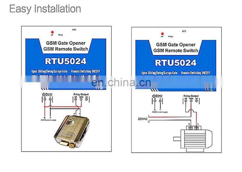 RTU5024 GSM Gate Opener 2G 3G 4G Relay Wireless Door Opener Access Controller By Free Call