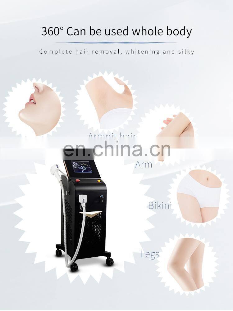 A-lma Laser So-prano Ice Titanium Diode Laser Hair Removal Machine Triple Wavelength 755 808 1064 Permanent Depilation Equipment