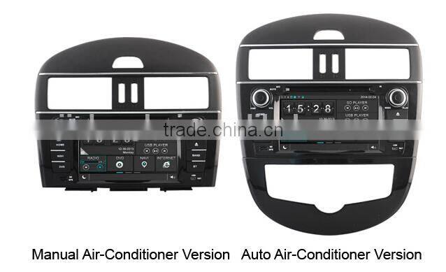 Two Din Car DVD GPS For NISSAN TIIDA Radio Stereo Headunits Touch Screen TIIDA GPS Navi Ipod Bluetooth 1080P SWC