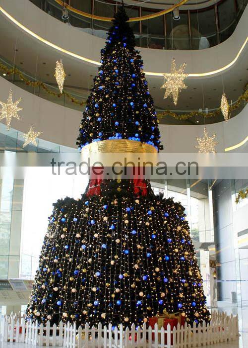 New design 10m tall commercial display tower tree for mall