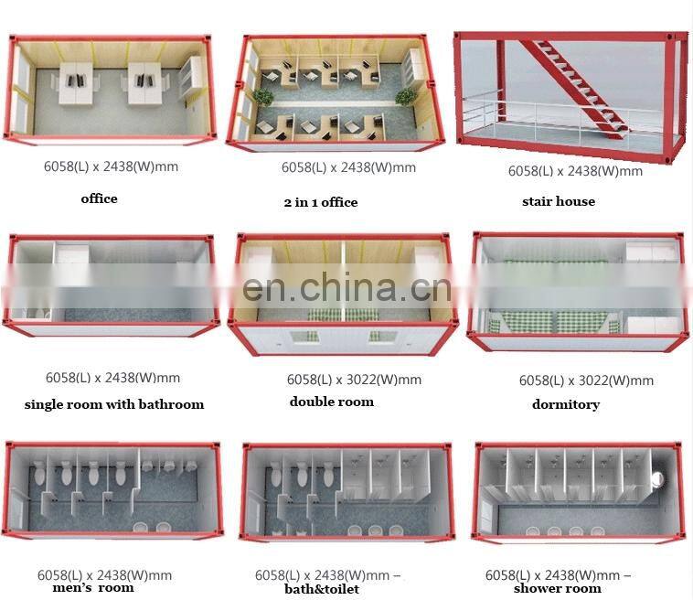 Construction Site Temporary Buildings Cheap Prefabricated Container Shop Best Fabricated Living Shipping Cafe Bar Design 40ft