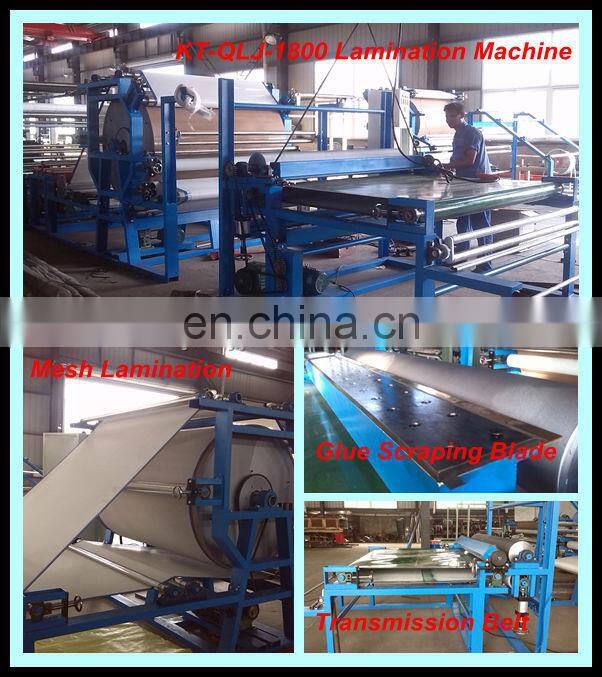 KT-QLJ-1800 Super Glue Laminating Machine for Sponge/Fabric/EVA/Artificial Leather