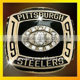 green stone men sports ring custom championship silver rings