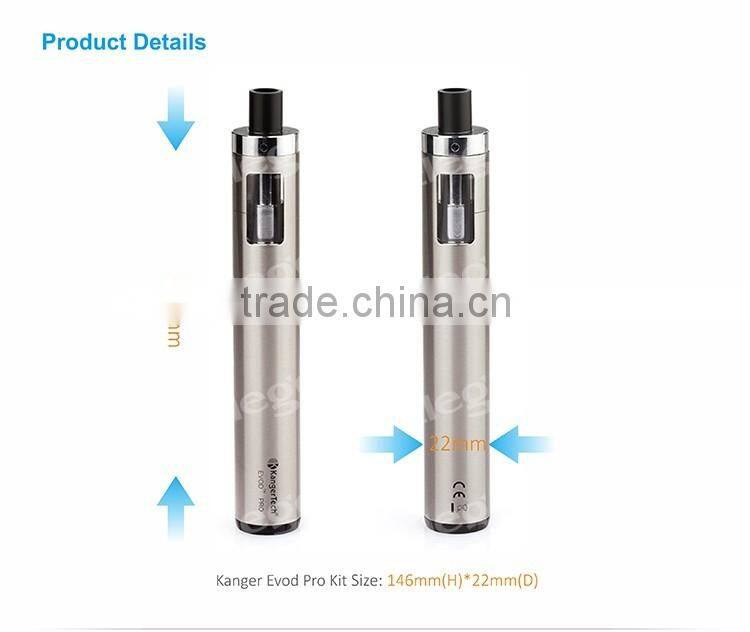 New Arrival 4ml All-in-one Style Kanger EVOD Pro Starter Kit with OLOCC 0.15ohm to 2.5ohm Coil