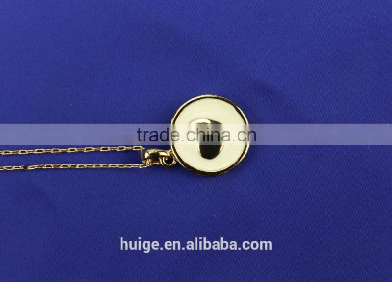 Fashion Jewellery Hot Sales Gold Plated Yiwu Brass Chain Pendant Necklace