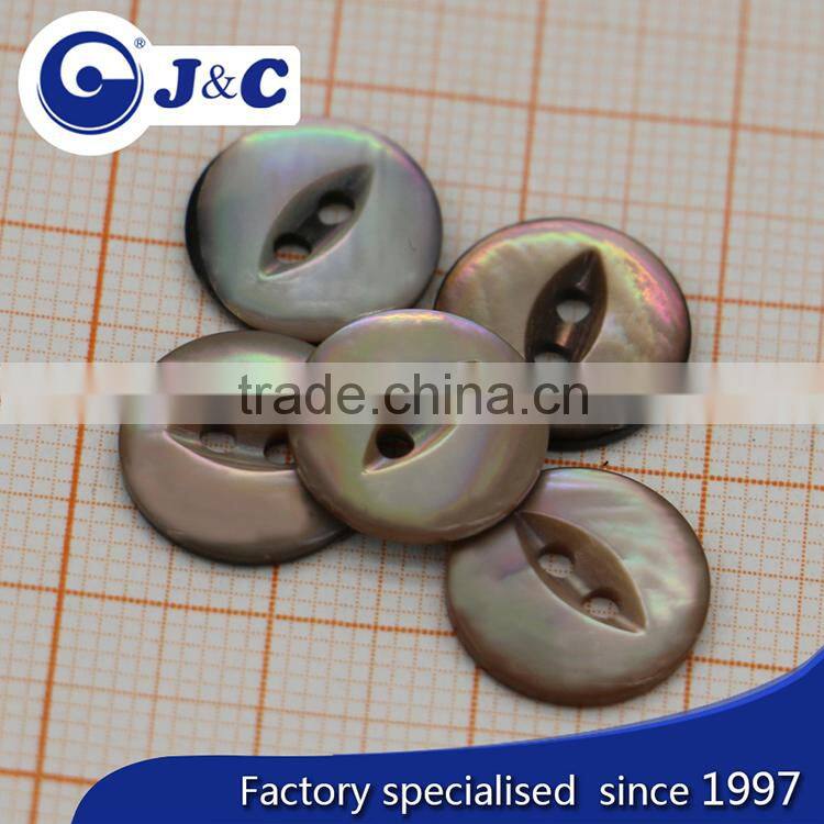bespoke laser logo raw river shell button for coat and dress