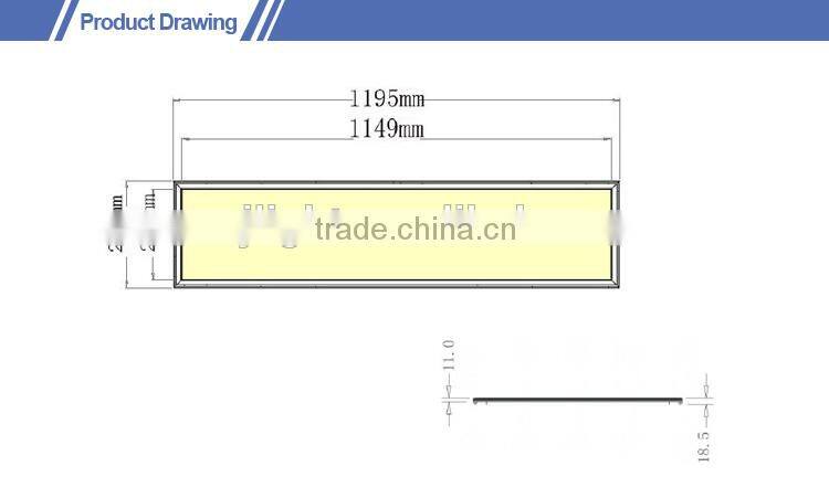 2015 Best quality cheap price daylight high lumen smd 36w-40w square flat 1200x300 led panel light aquarium