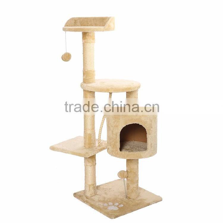 Cat scratching tree cat house