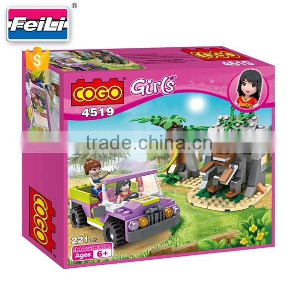 COGO 2016 new blocks construction plastic building blocks for girl creative bricks toys