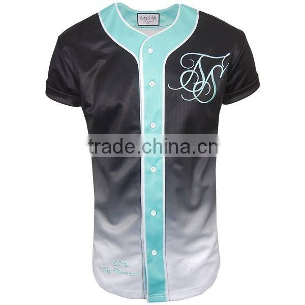 China sports 100% polyester sublimated infant baseball jersey