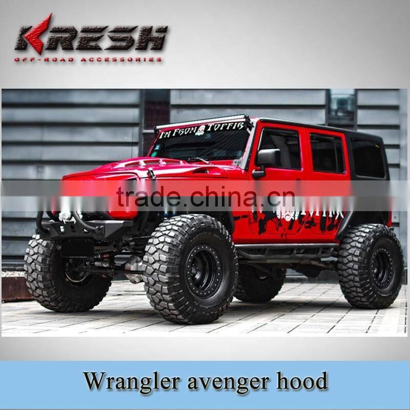 Multifarious hood for wrangler jk, 10th annversary hood, wrangler avenger hood, trasformers hood