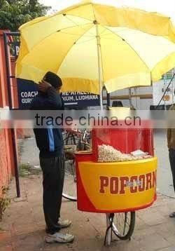 Popcorn Machine fitted on bicycle