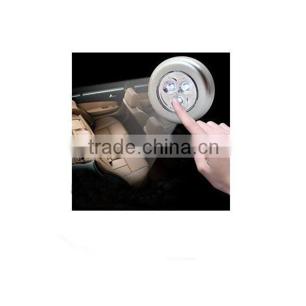 3 LED Under Cabinet Push Tap LED Touch Light Stick On Night Touch Light