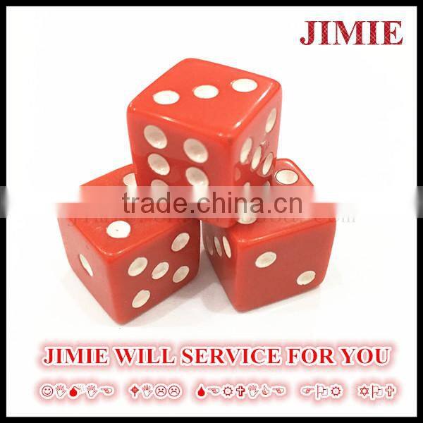 16mm red urea square dice playing