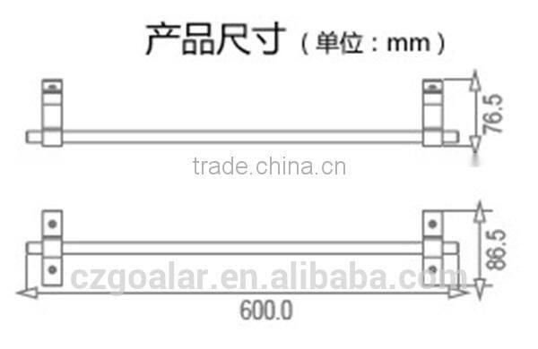 GT-04A Wall mounted single bathroom towel rack