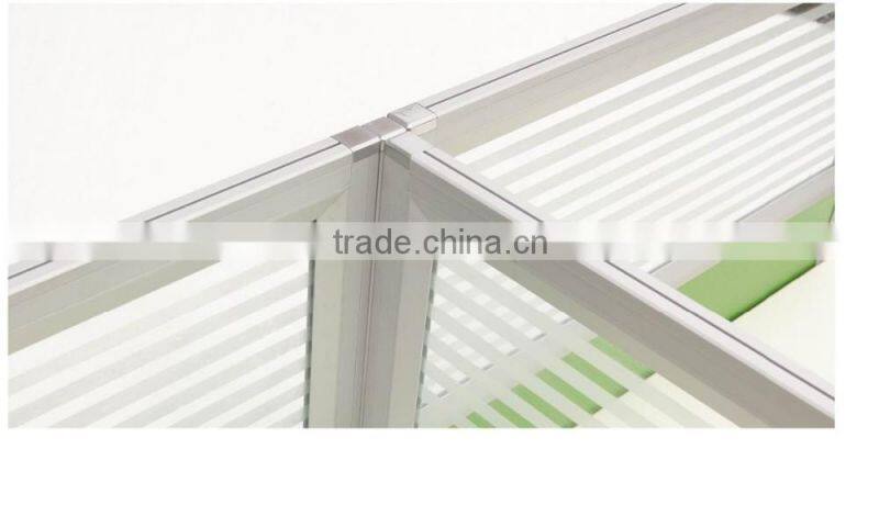 Hight quality cheap price new modern design office furniture with 30mm thickness aluminum frame office partition