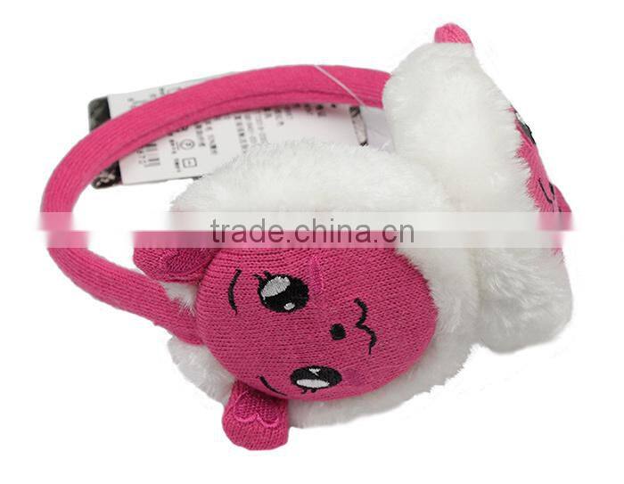 2014 Hot Sale Winter Warm Acrylic knitted earmuffs for kids