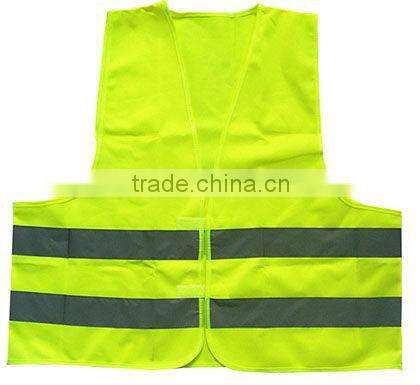 100% Polyester Hi- vis Green Safety Vest Working Uniform