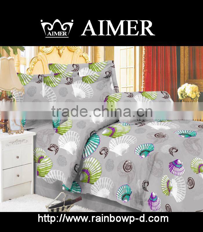 100%cotton red flower reactive printed bed sheet /duvet cover /flat sheet