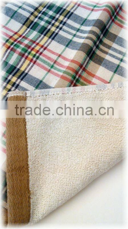 100% cotton printed gauze face/hand towel one side terry cotton whosale